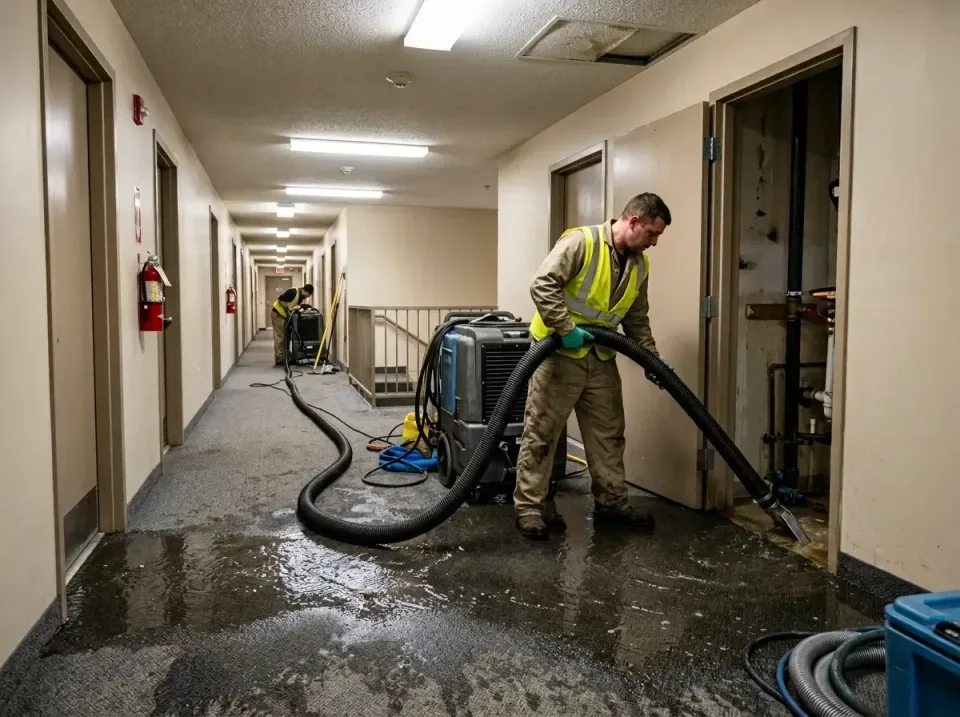 multi-unit-apartment-hallway-f-005 — frequently asked questions, Emergency Burst Pipe Water Extraction & Removal in Camp Swi…